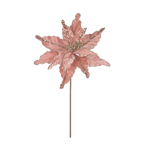 Flor De Natal Artificial Pick Rosa 19cm | Formosinha